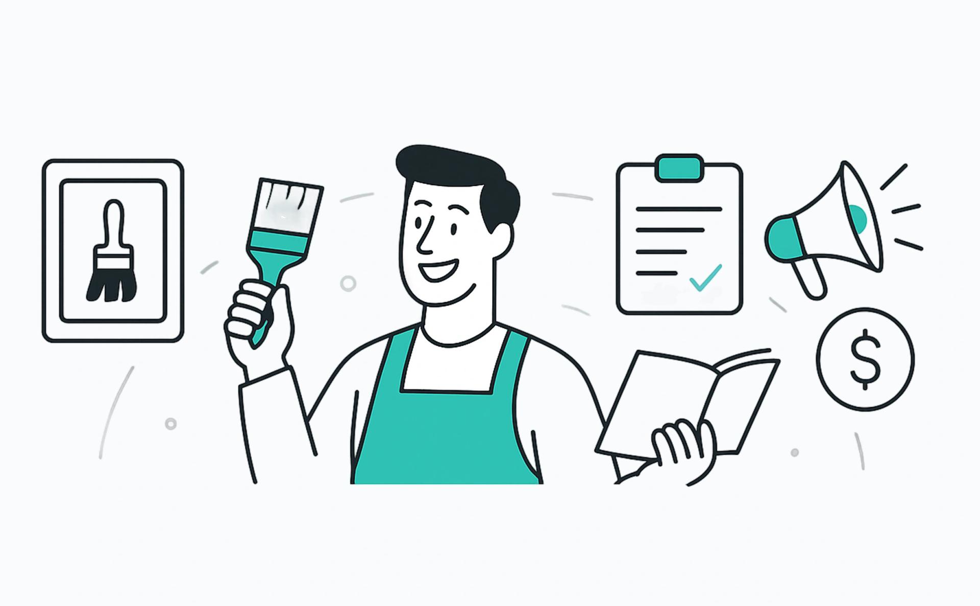 from brushes to business