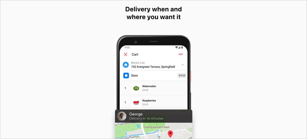 grocery app development