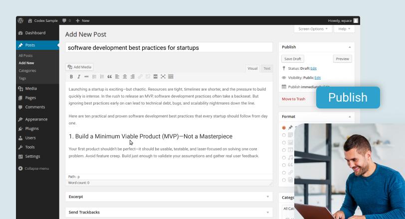 Corporate Website with Custom CMS