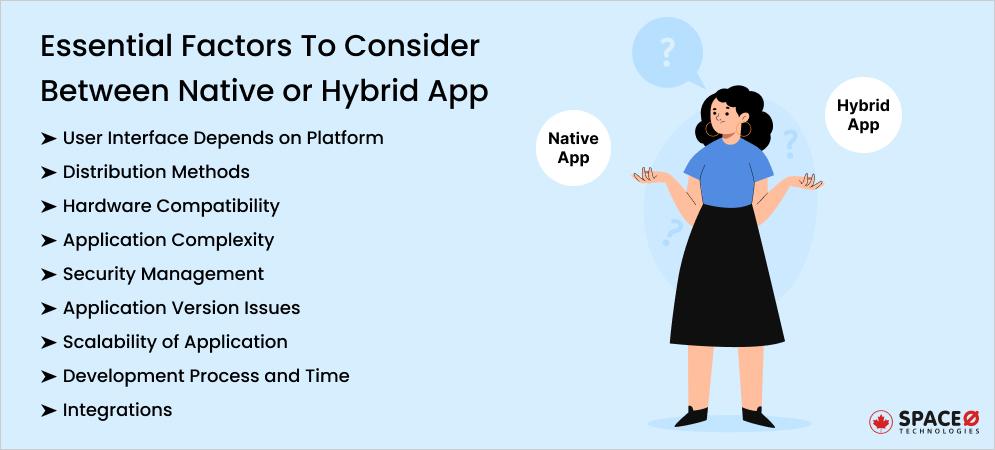 Essential Factors To Consider Between Native or Hybrid App