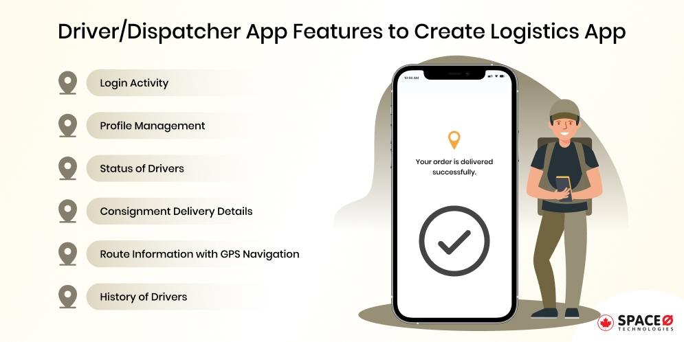 Dispatcher App Features to Create Logistics App