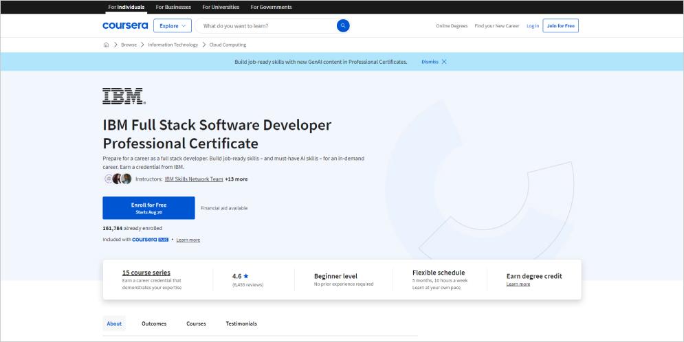 IBM-full-Stack-cloud-developer-professional-certificate