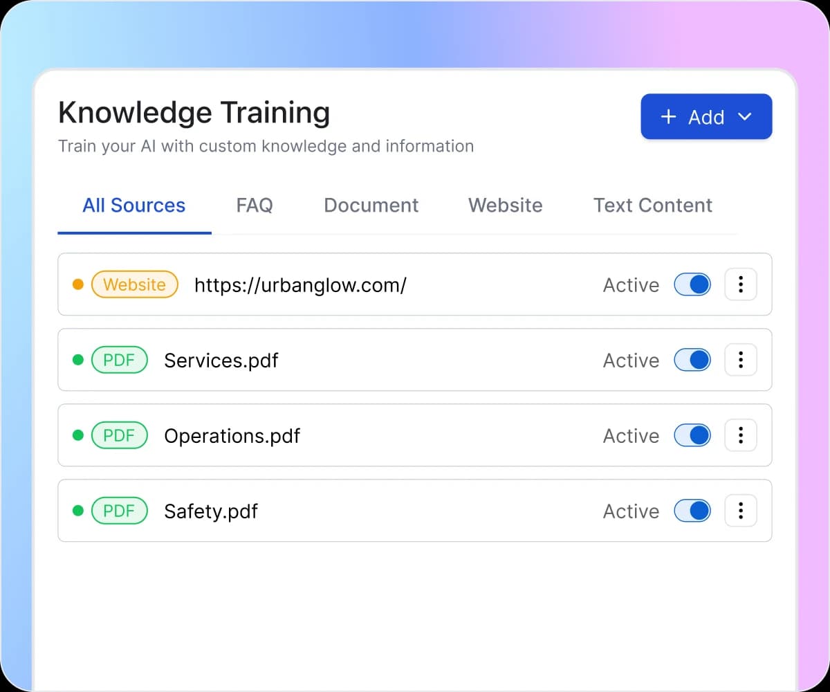Train Your AI Receptionist