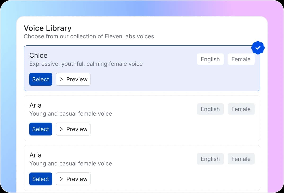 2 Preview and Confirm Your Voice
