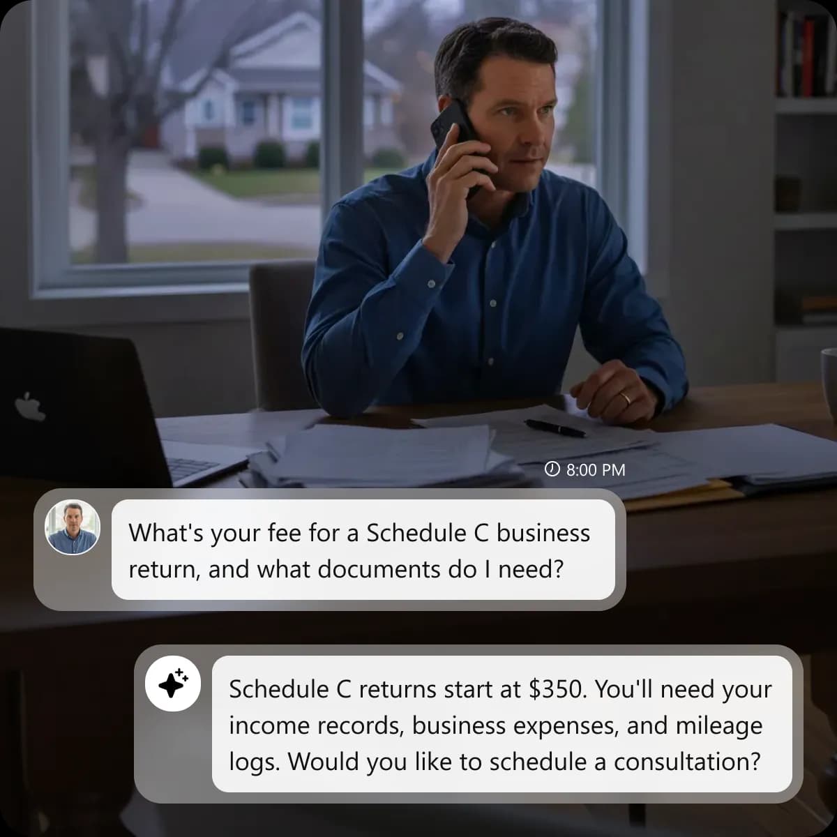 Answer Common Tax Questions Using Your Uploaded Accounting Information