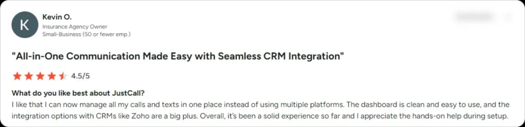 JustCall AI Receptionist G2 1