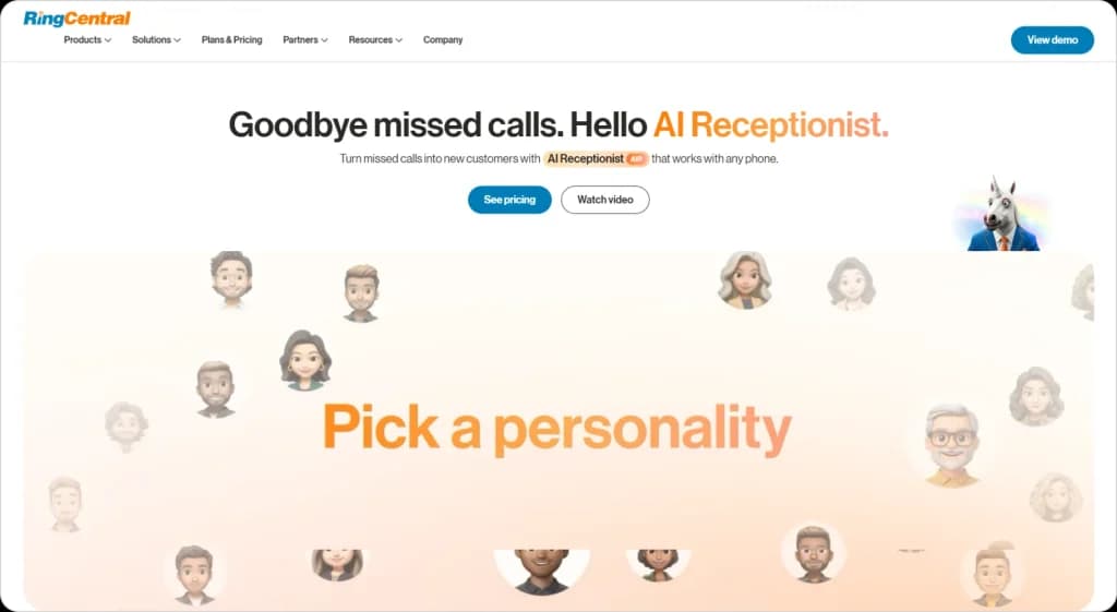 RingCentral AI Receptionist